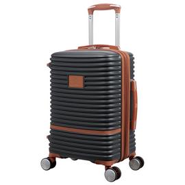 IT Luggage Expandable 8 Wheel Hard Suitcase -Small, Charcoal