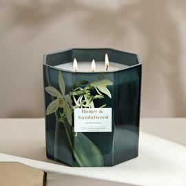 Argos Home XL Multi Wick Candle - Honey & Sandalwood