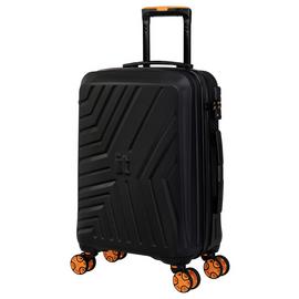 IT Luggage 8 Wheel Hard Suitcase - Cabin, Black