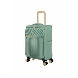 IT Luggage 8 Wheel Soft Suitcase - Green