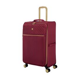 IT Luggage 8 Wheel Soft Suitcase - Red, Medium