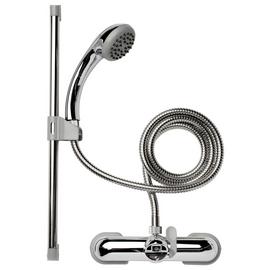Croydex 3 Piece Bathroom Shower Set - Chrome