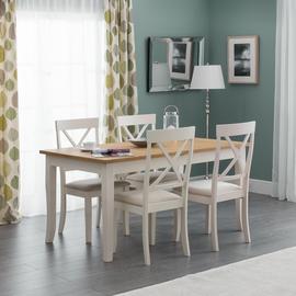 Julian Bowen Davenport Dining Table & 4 Chairs