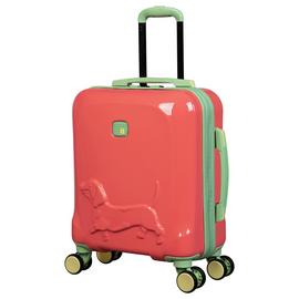 IT Luggage 8 Wheel Hard Kids Suitcase - Cabin, Coral
