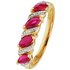 Revere 9ct Gold Ruby and 0.25ct Diamond Eternity Ring - R