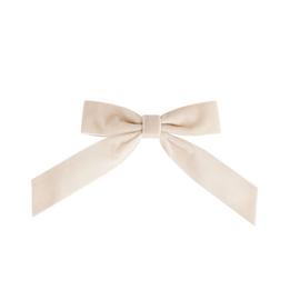 Habitat Pack of 6 Velvet Clip on Bows - Cream