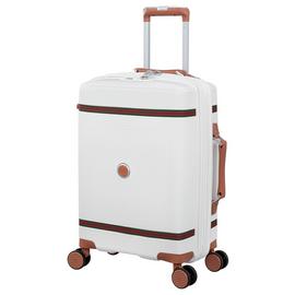 IT Luggage Expandable 8 Wheel Hard Suitcase - Cabin, Cream