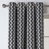 Argos Home New Geo Monochrome Lined Eyelet Curtains