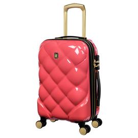 IT Luggage 8 Wheel Hard Suitcase - Cabin, Coral