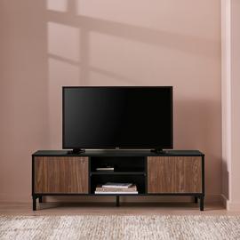 Argos Home Hamilton 2 Door TV Unit - Walnut