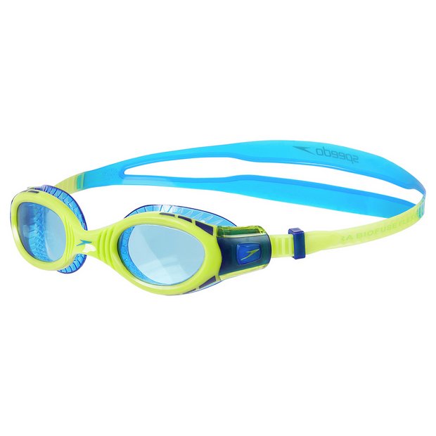 los Marco de referencia puntada Buy Speedo Junior Future Biofuse Goggles - Blue and Green | Swimming  equipment | Argos