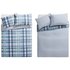 HOME Blue Check Twin Pack Bedding Set - Kingsize