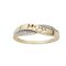 Moon & Back 9ct Gold Plated Silver Diamond Accent Mum Ring