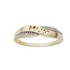 Moon & Back 9ct Gold Plated Silver Diamond Accent Mum Ring
