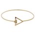 Abbey Clancy Gold Colour Cut Out Triangle CZ Bangle