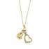 Revere 9ct Gold Heart Multi Charm Pendant Necklace