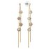 Stardust Gold Colour Crystal Drop Earrings