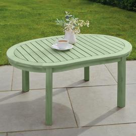 Greenhurst Banana 2 Seater Wooden Garden Table - Sage Green