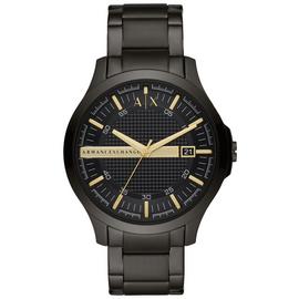 Armani Exchange Men's Black Stainless Steel Bracelet Watch