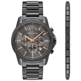 Armani Exchange Men's Grey Stainless Steel Bracelet Watch