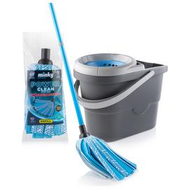 Minky Power Clean 3 in 1 Mop & Vortex Bucket Set