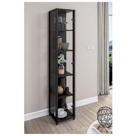 Argos Home Optima 1 Door Narrow Glass Display Cabinet