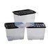 Argos Home 24 Litre Curve Lidded Storage BoxSet of 3