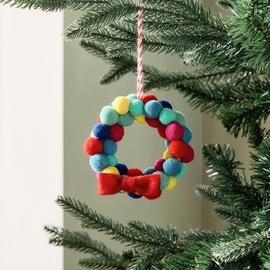 Habitat Mini Pom-Pom Christmas Wreath