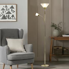 Argos Home Father and Child Floor Lamp - Brass