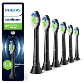 Philips Sonicare Optimal White Toothbrush Heads Black 6 Pack