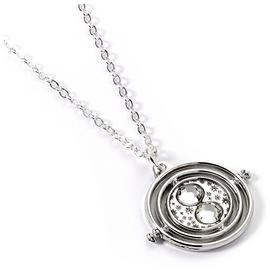Harry Potter Silver Tone Time Turner Pendant Necklace