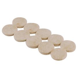 Argos Home Felt Gard 19mm Round Pads - 20 Pack