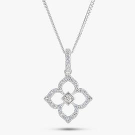 Revere Sterling Silver Leaf Clover Pendant Necklace