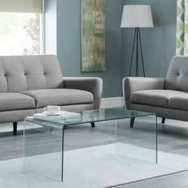 Julian Bowen Amalfi Coffee Table - Clear Glass