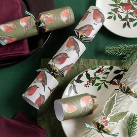 Argos Home Pack of 6 Luxury Robin Christmas Cracker