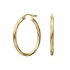Revere 9ct Yellow Gold Twist Creole Hoop Earrings