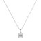 Revere 9ct White Gold Diamond Pendant 18 Inch Necklace
