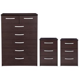 Argos Home Hallingford 2 Bedsides & 5+2 Drawer Chest Set