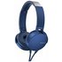 Sony MDR-XB550AP On-Ear Headphones - Blue
