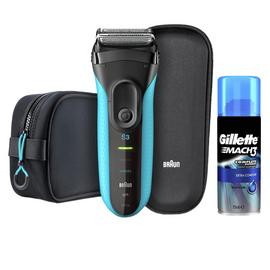 Braun Series 3 ProSkin 3010s Electric Shaver, Pouch and Gel