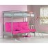 Argos Home Metal Bunk Bed Frame with Fuchsia Futon