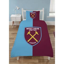 West Ham United FC Blue & Burgundy Kids Bedding Set - Single