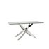 Furnoko Kalmar Glass 4 Seater Table - Clear