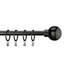 Collection Ext Metal Classic Ball Curtain Pole -Black Nickel