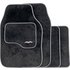 Deluxe Universal Carpet Velour Car Mats &ndash; Black
