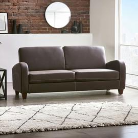 Julien Bowen Vivo Faux Leather 3 Seater Sofa - Brown