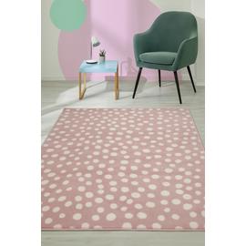 Homemaker Spot Pink Cut Pile Rug - 160x230cm