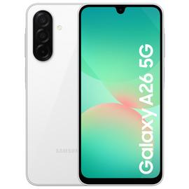 SIM Free Samsung Galaxy A26 5G 256GB AI Mobile Phone - White