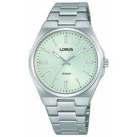 Lorus Stainless Steel Mint Green Sunray Dial Bracelet Watch