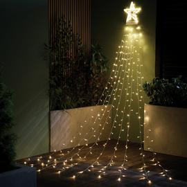 Habitat Warm White LED Light Star Waterfall Decoration